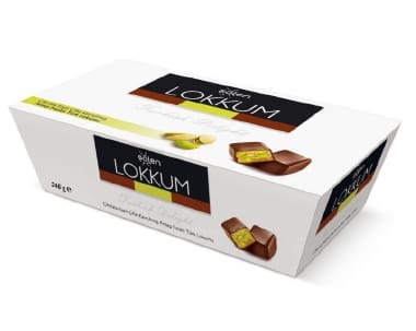 Şölen Lokkum Sütlü Çikolata Kaplı Fıstıklı Lokum 246 Gr